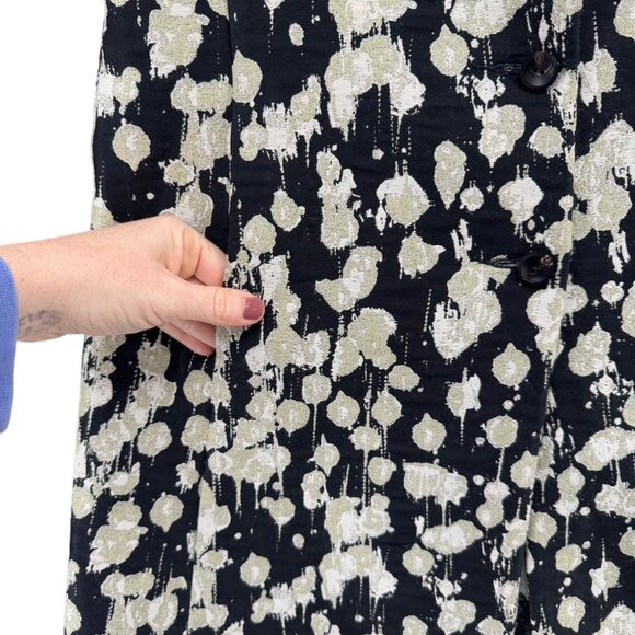 RTW Charleston Tunic Top Womens Black Gold Silks Sleeveless Button Front Size S - Picture 13 of 13